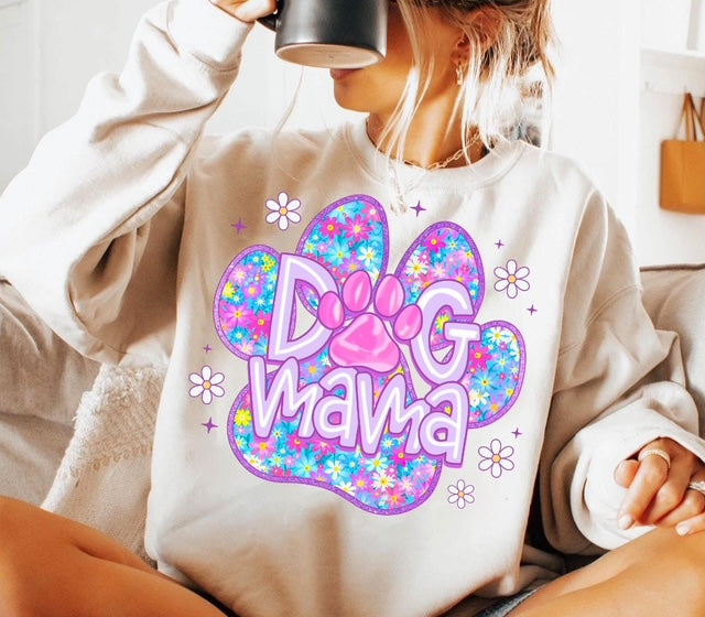 Dog Mom Color - Crewneck
