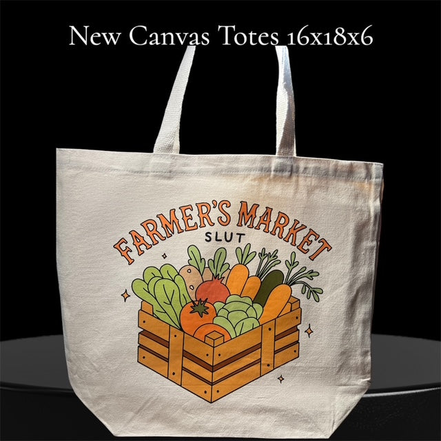 Canvas Tote 16x18x6
