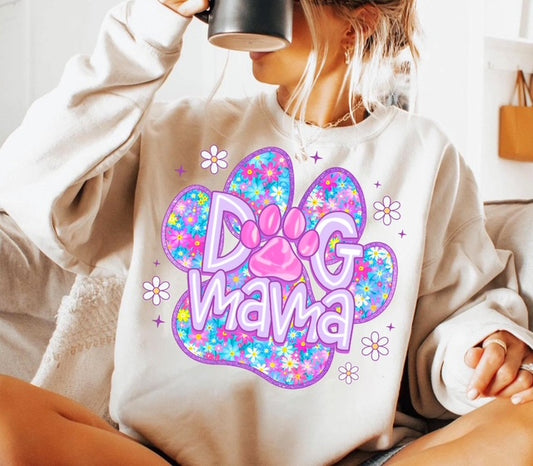 Dog Mom Color - Crewneck